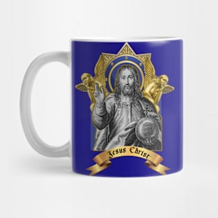 Christ with angels the heavenly glow Mug